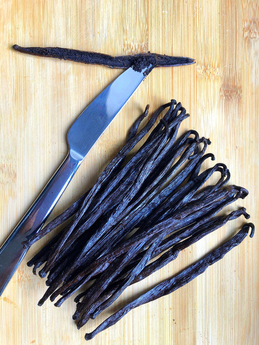 Tahitian Grade A Gourmet Vanilla Beans Great for Vanilla Extract & Baking (13-15cm)