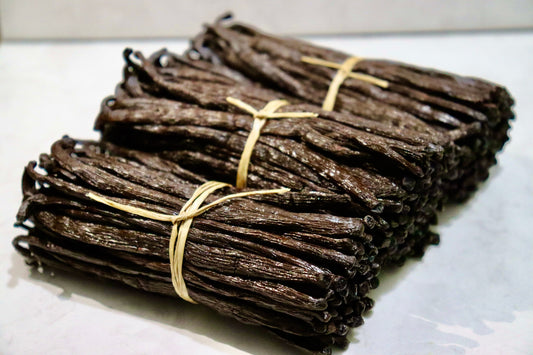 5 Madagascar ORGANIC Grade A Bourbon Vanilla Beans (4 inches)